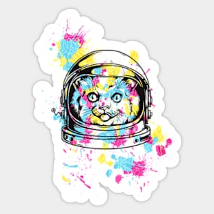 Astronaut Cat Sticker